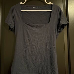 Abercrombie navy blue top size L